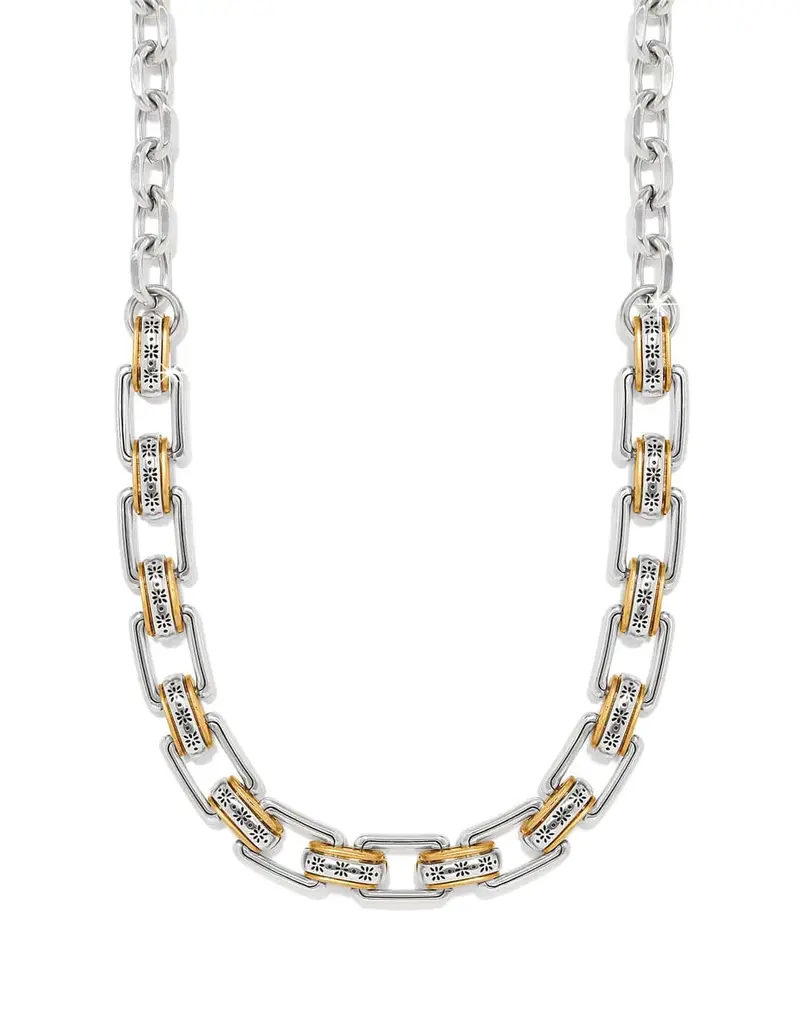 Mosaic Two Tone Links Necklace