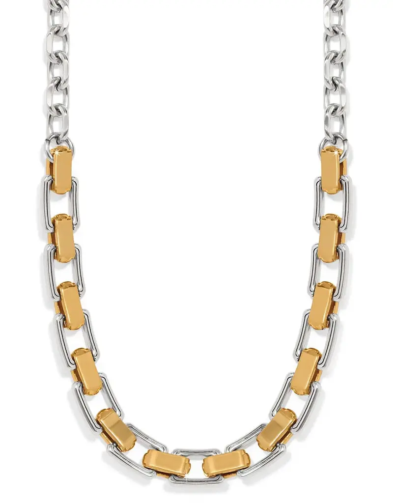Mosaic Two Tone Links Necklace