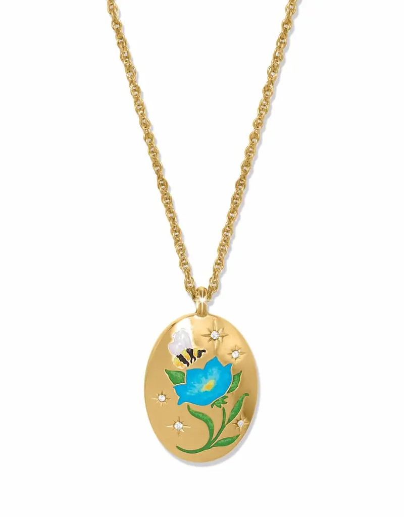 Reverie Blue Flower Necklace