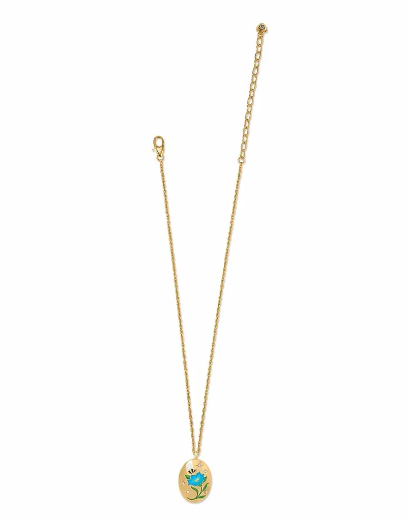 Reverie Blue Flower Necklace