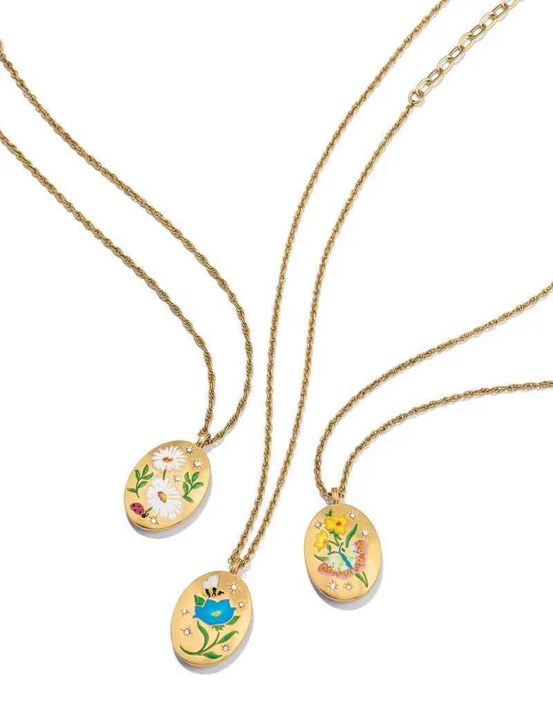 Reverie Blue Flower Necklace