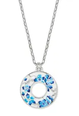 Kyoto In Bloom Ring Necklace in Blue
