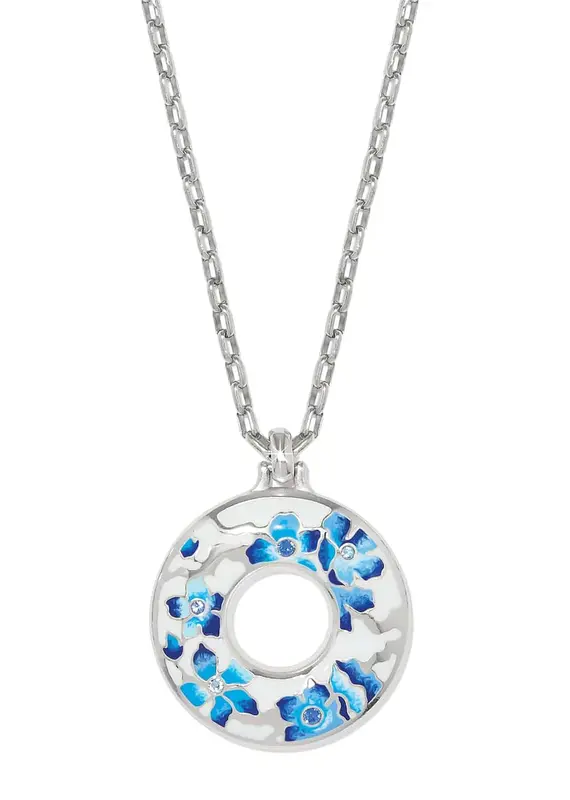 Kyoto In Bloom Ring Necklace in Blue