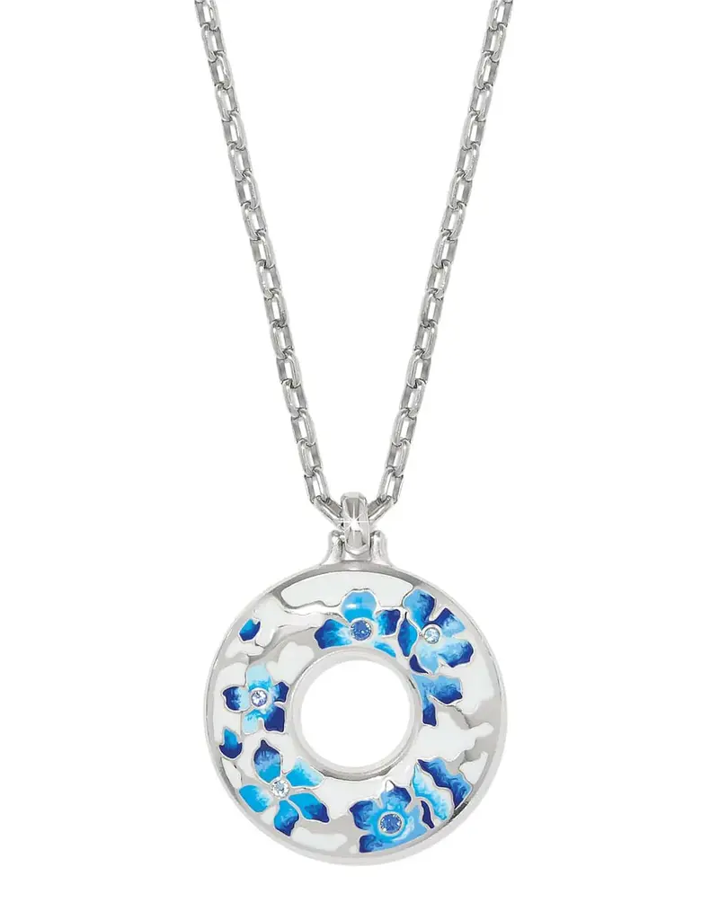 Kyoto In Bloom Ring Necklace in Blue