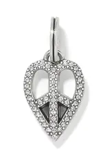 Peace Heart Charm