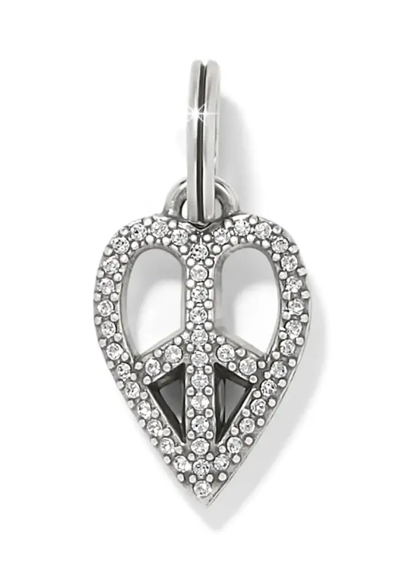 Peace Heart Charm