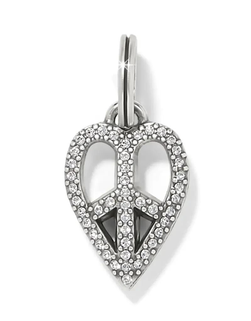 Peace Heart Charm