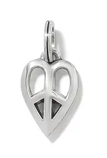 Peace Heart Charm