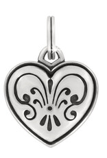 One Heart Etched Love Charm