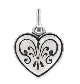 One Heart Etched Love Charm