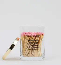 J.HOFFMAN'S You Are So Pretty Match Set Rocks Glass Duo