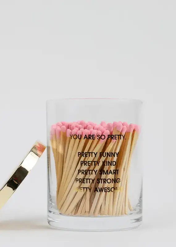 J.HOFFMAN'S You Are So Pretty Match Set Rocks Glass Duo