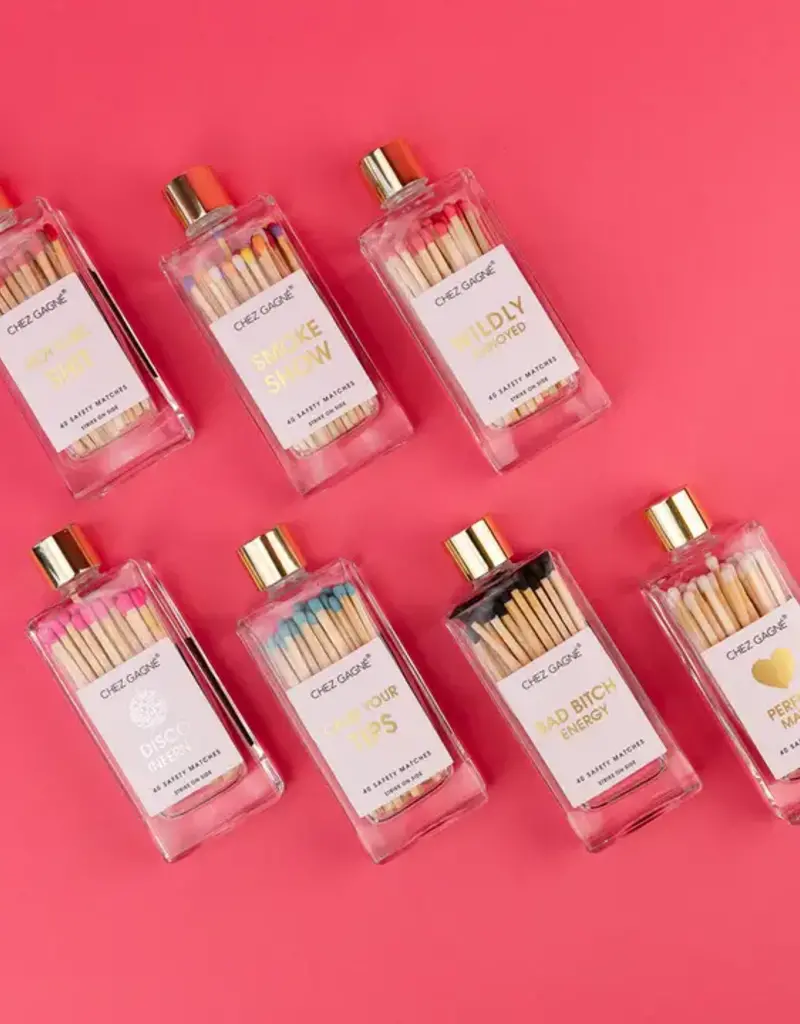 J.HOFFMAN'S Glass Bottle Matches - Smokeshow