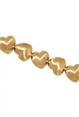 Trianon Heart Link Bracelet in Gold