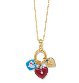 One Heart Color Short Necklace