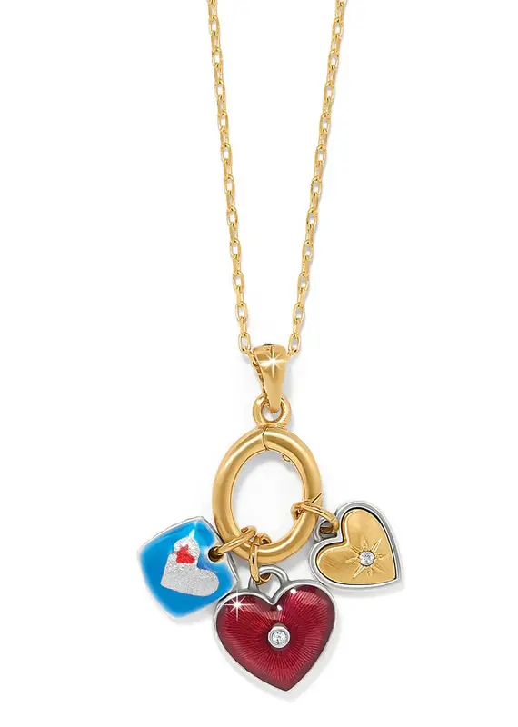 One Heart Color Short Necklace