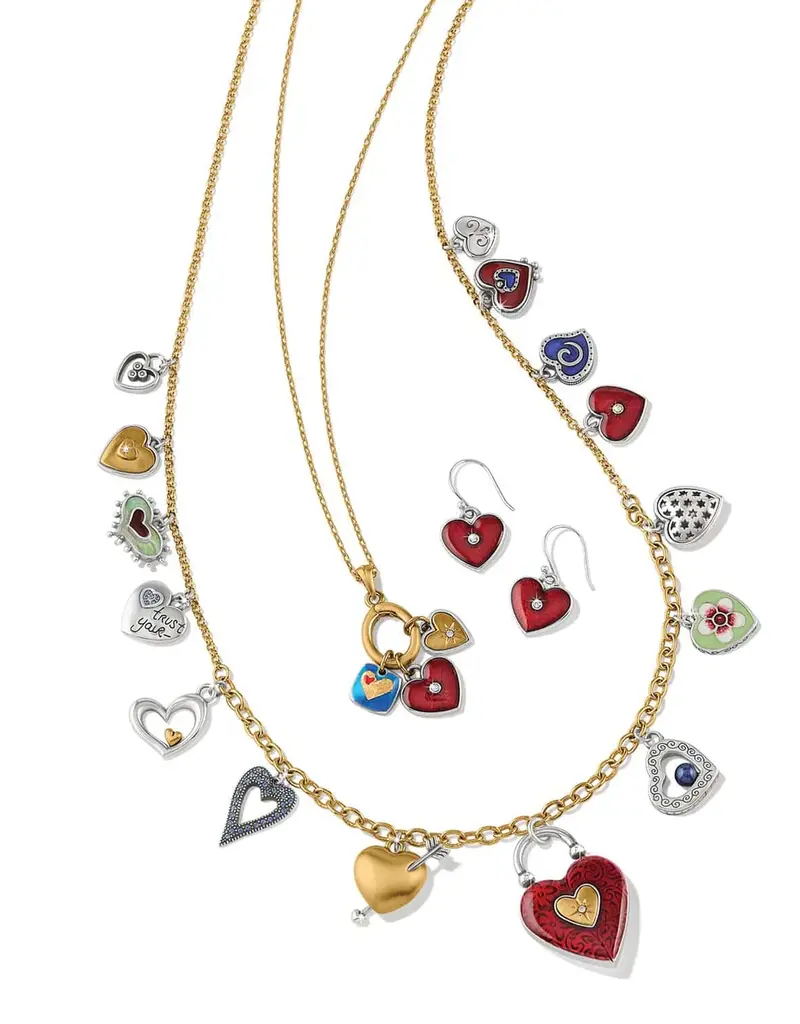 One Heart Color Short Necklace