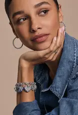 One Heart Link Charm Bracelet in Blue