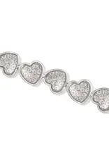 Trianon Heart Link Bracelet in Silver