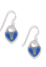 One Heart Padlock French Wire