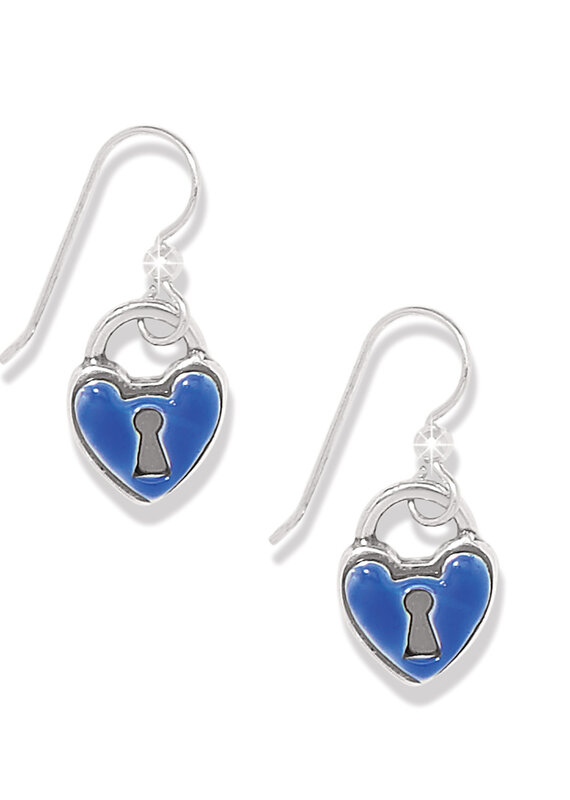 One Heart Padlock French Wire