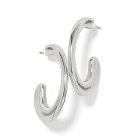 Cascade Hoop in Silver