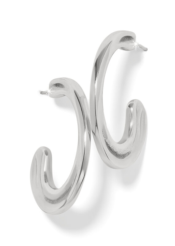 Cascade Hoop in Silver