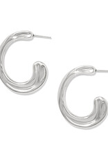 Cascade Hoop in Silver