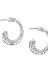 Cascade Hoop in Silver