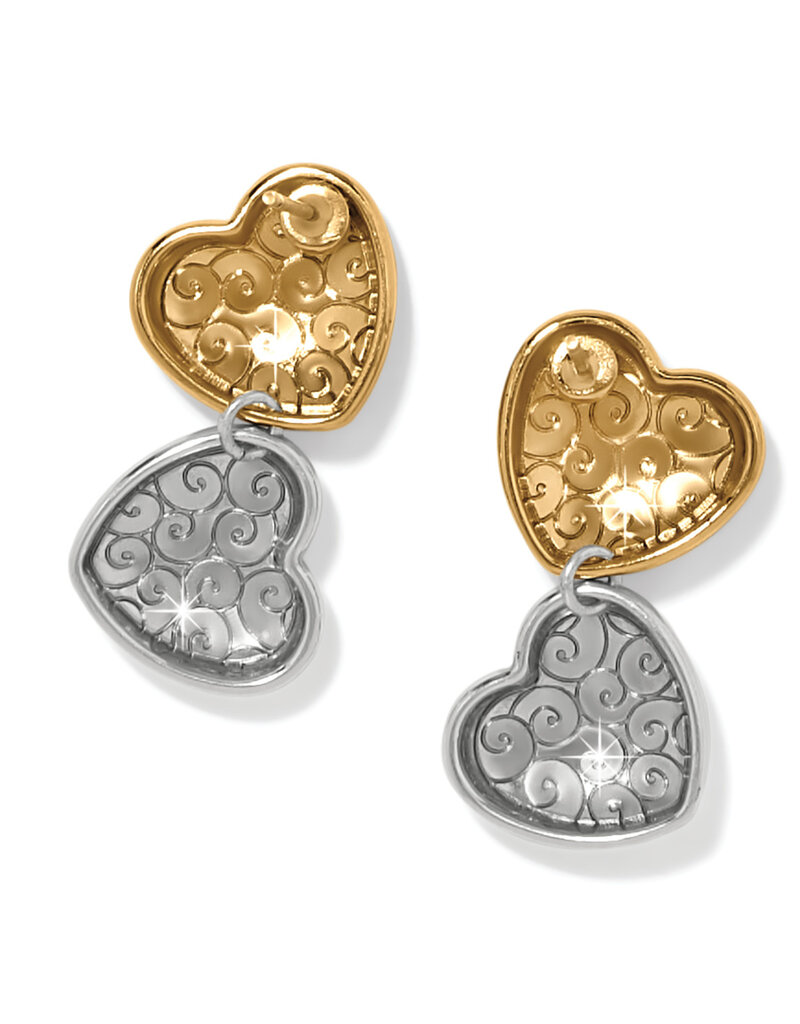 Trianon Heart Two Tone Post