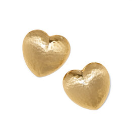Trianon Heart Small Post in Gold