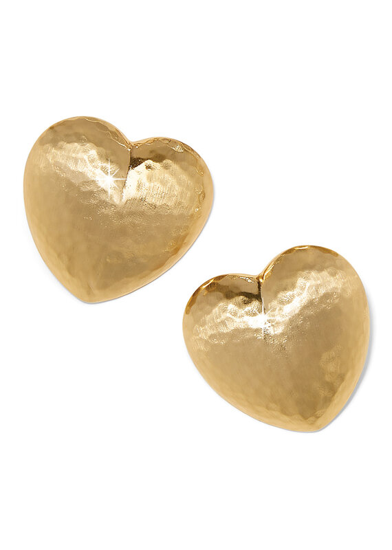Trianon Heart Small Post in Gold