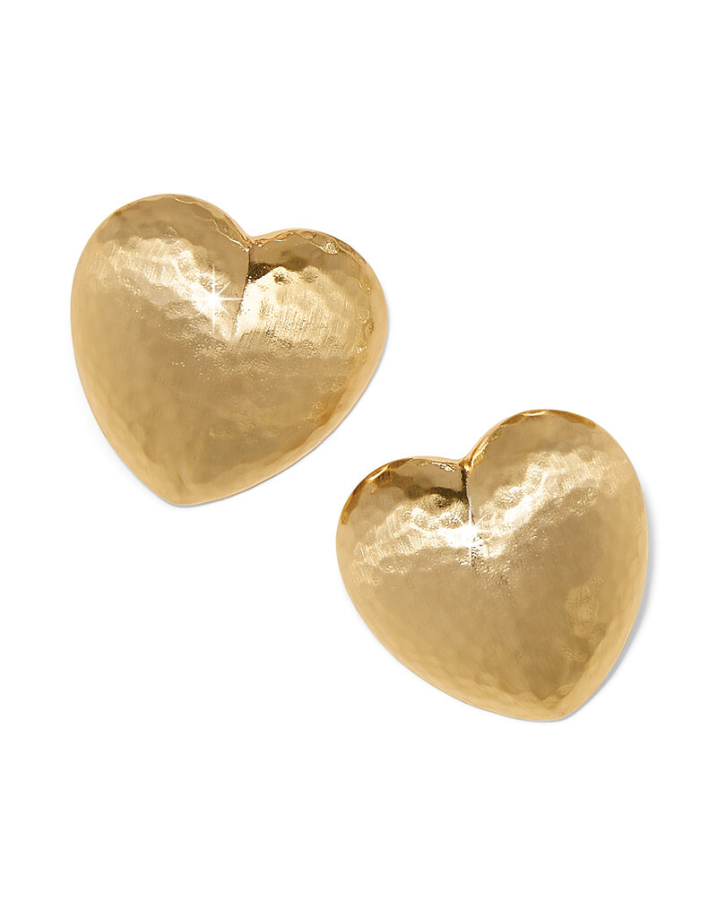 Trianon Heart Small Post in Gold