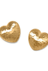 Trianon Heart Small Post in Gold