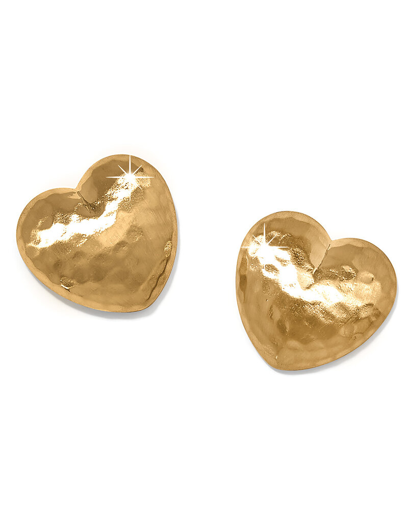 Trianon Heart Small Post in Gold