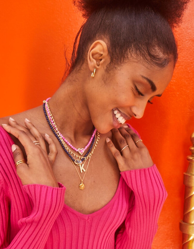 KENDRA SCOTT Letter Pendant Necklace