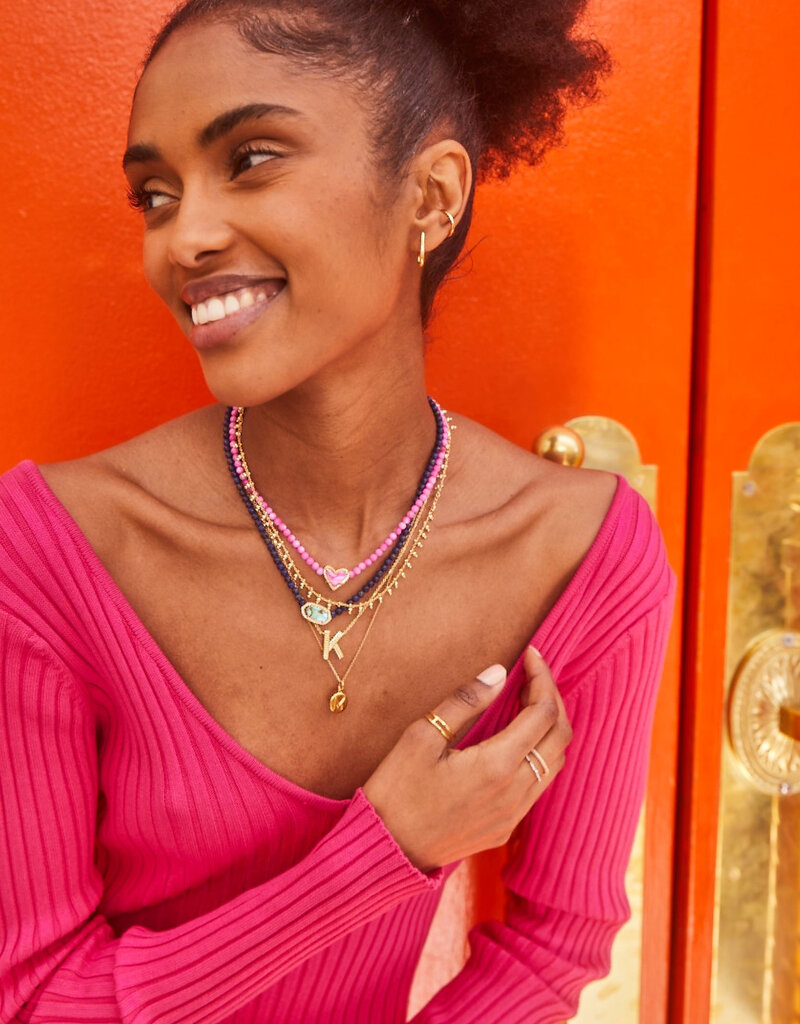KENDRA SCOTT Letter Pendant Necklace