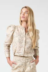 J.HOFFMAN'S Lilium Metallic Linen Shirt - Snake