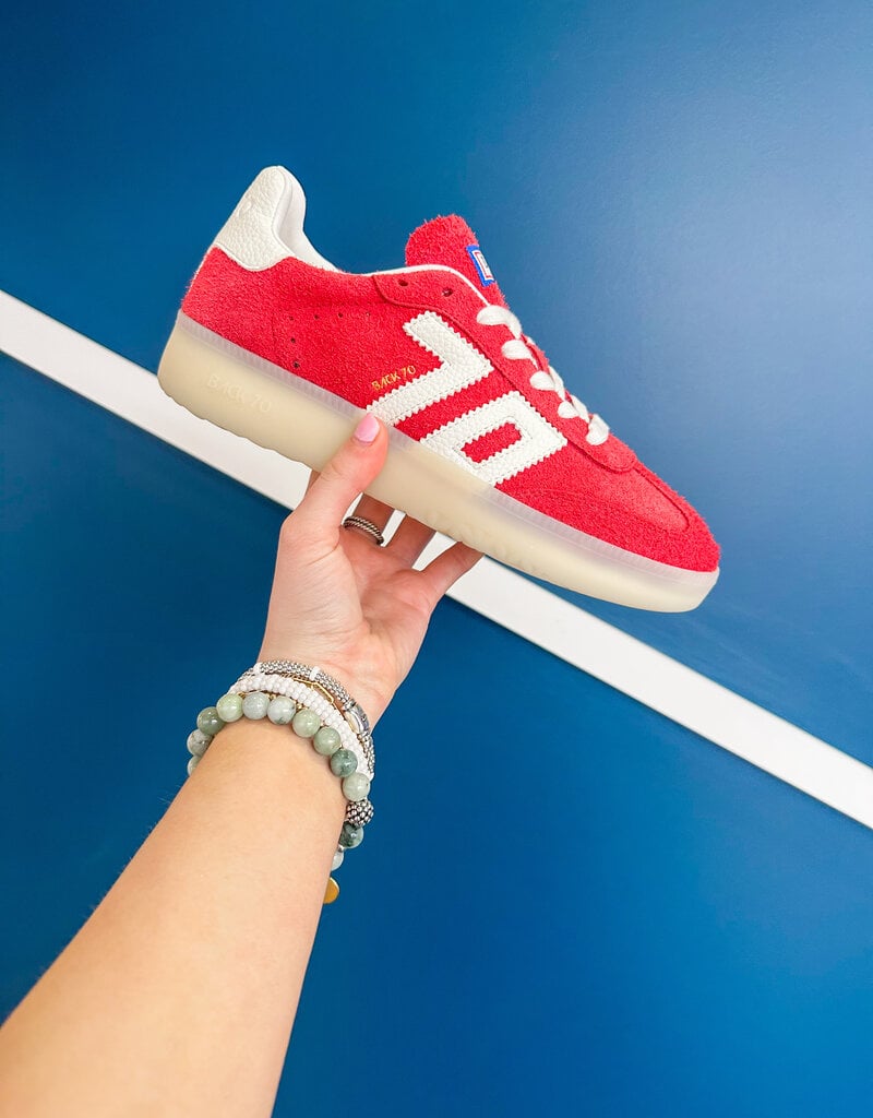 J.HOFFMAN'S Back70 Boston Sneaker - Red