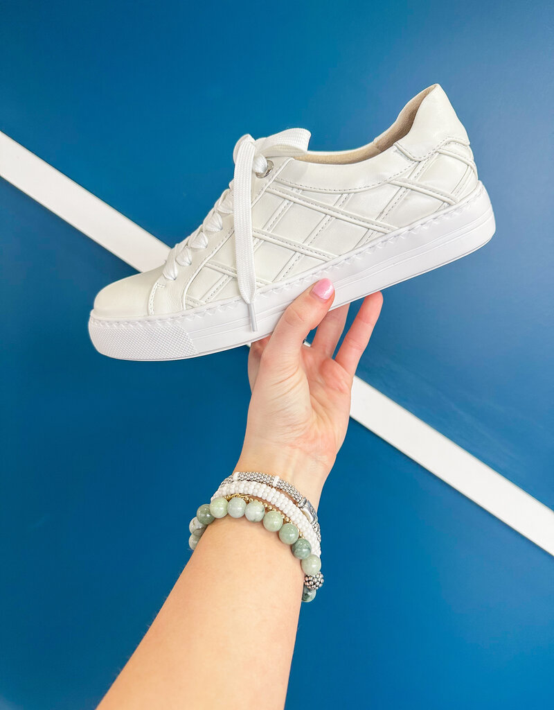 J.HOFFMAN'S Yashi Sneaker - White Nappa