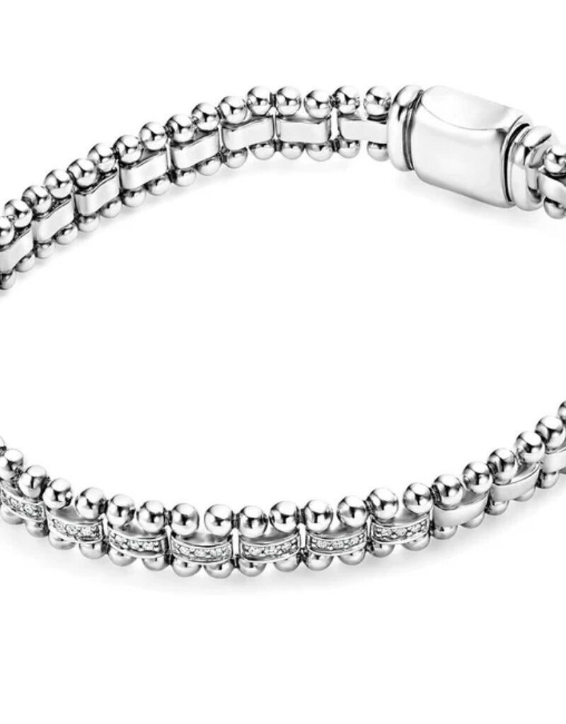 LAGOS Caviar Spark Diamond Link Bracelet