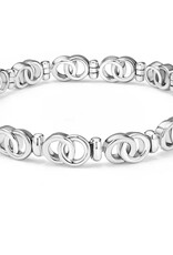 LAGOS Signature Caviar Two-Tone Interlocking Diamond Link Bracelet