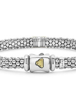 LAGOS Signature Caviar Triple Diamond Station Caviar Bracelet | 6mm