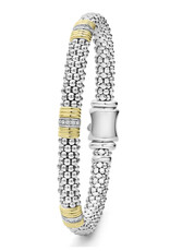 LAGOS Signature Caviar Triple Diamond Station Caviar Bracelet | 6mm
