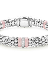 LAGOS Pink Caviar Single Station Diamond Caviar Bracelet | 9mm