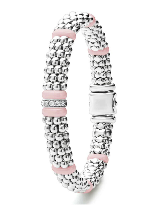 LAGOS Pink Caviar Single Station Diamond Caviar Bracelet | 9mm