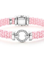 LAGOS Pink Caviar Ceramic Diamond Circle Bracelet | 9mm