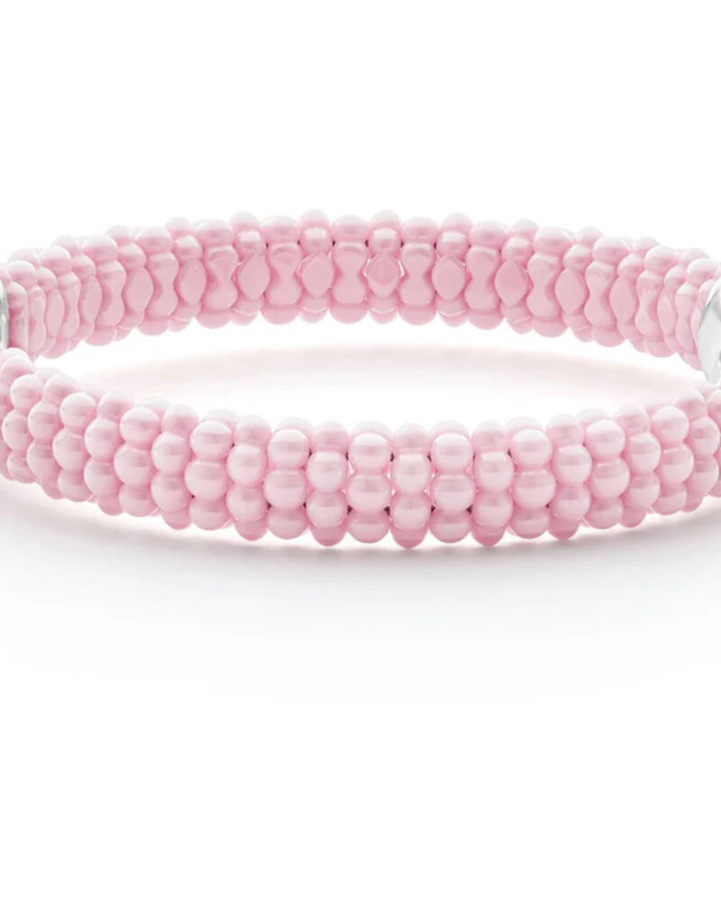 LAGOS Pink Caviar Ceramic Diamond Circle Bracelet | 9mm