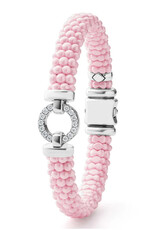LAGOS Pink Caviar Ceramic Diamond Circle Bracelet | 9mm