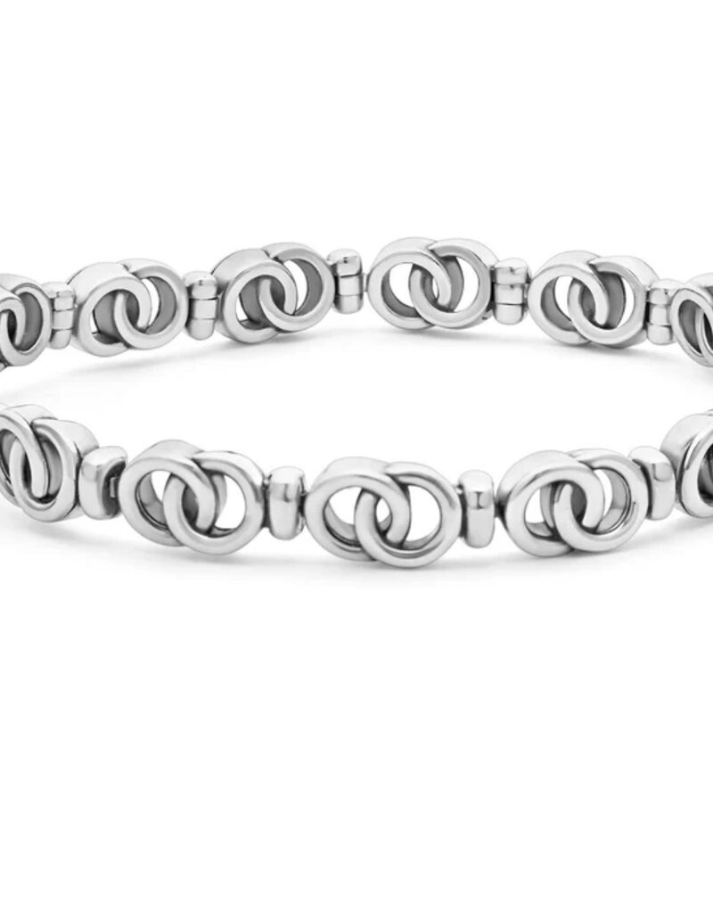 LAGOS Signature Caviar Two-Tone Interlocking Link Bracelet